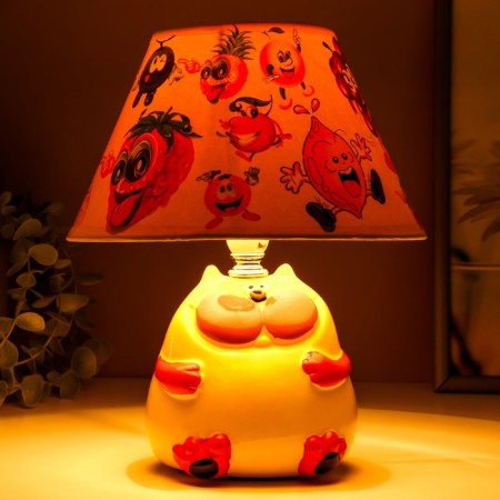 Table lamp "Cat" 1x40W E14 yellow 20x20x25cm.-2