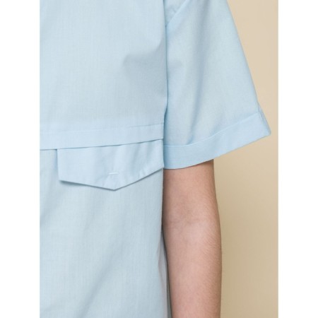 Blouse for girls, height 122 cm, blue color-3
