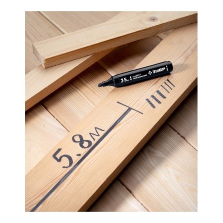 Marker bison professional 06323-2, permanent, wedge-shaped, black, 2-5 mm-2