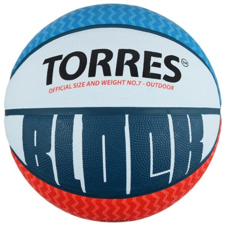 Basketball ball Torres Block, B00077, rubber, glued, 8 panels, p. 7-4