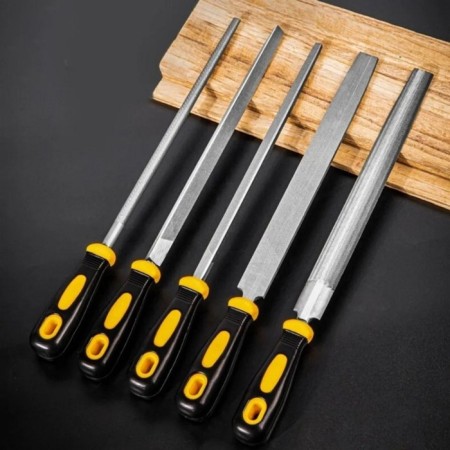 Deli DL352085 files set, rubberized handle, instr. steel T12, 5 pcs-2