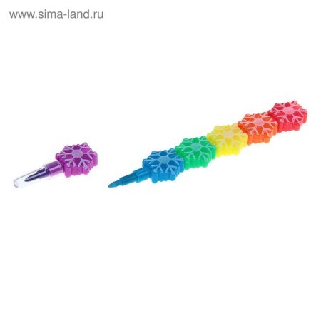 Voskovaya “Snowflake” pencil 5 colors-3