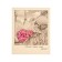 Mini-postcard "Make this world better!" Bouquet, hat, 9 x 10.5 cm