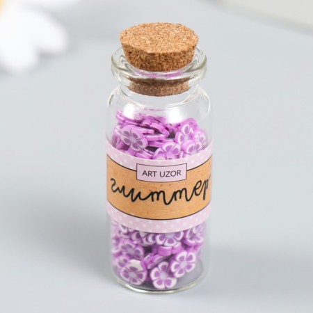 Decor for creativity Plastic "Flower. Violet Petunia" set of 8 g 5x2x2 cm