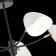 Ceiling EVOLUCE lamp. Sle103602-05. Satta. 5x40 watts, E14, 77x77x36.5 cm, black color, gold