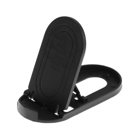 Luazon phone stand, folding, oval, adjustable height, black