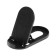 Luazon phone stand, folding, oval, adjustable height, black