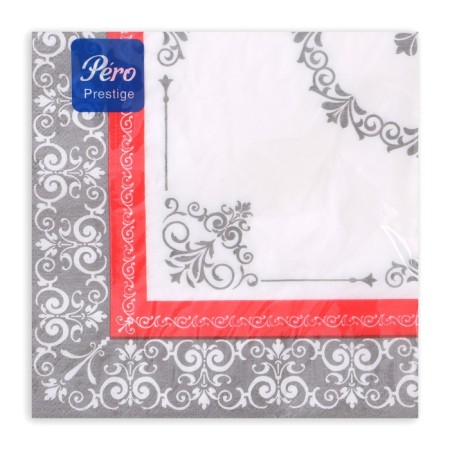 New Year's napkins Paper Pero Prestige "Aurora", 3 layers, 33x33 cm, 20 pcs-2