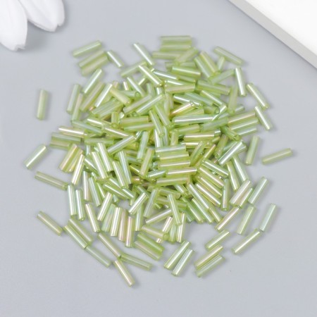 Beads "Zlatka" Glass 10 g, size 3 ", 6 mm, No. 0164 Salad 93" 78555-1
