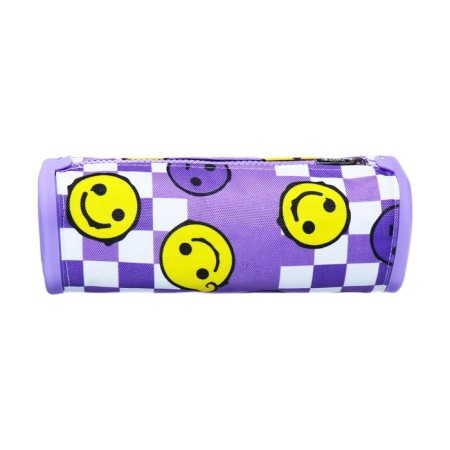 Penal is soft, 1 compartment, quadro, 70 x 200 mm, Hatber "Smile!" silicone+textiles, purple npn_72257-2