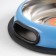 A bowl with a non -slip base is a rounded color with a pen, 450 ml, blue