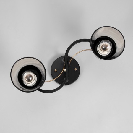 Rory chandelier 2he27 40W black 40x40x28 cm-3