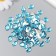 Decor for creativity Plastic "Rhil of oval. Blue water" set of 150 pcs 1x1.4 cm