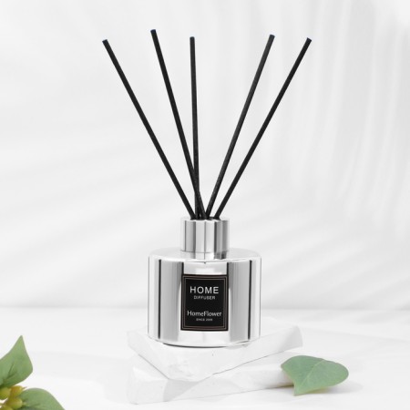 Aromatic diffuser "Home", 120 ml, English pear and freesia, silver-1