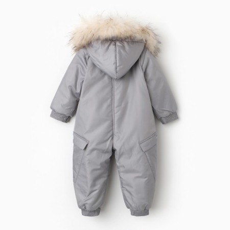 Overalls Milk childish, gray color, height 92 cm-5