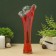 VAZA "Wave" 28 cm, red-Margance