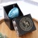 Figure candle "shell", 4x9x6.5 cm, turquoise, in a box