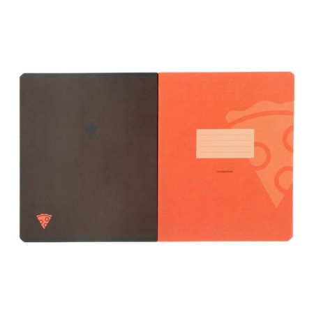 Subject notebook monocolor.element, 48 sheets in the “geometry” cage, covered cardboard, lamination of software touch, selective varnish, offset block 70 g/m2-1