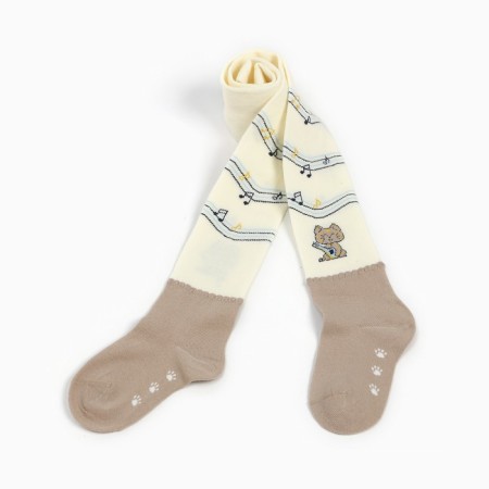 Pantyhose children's "cat", beige color (Beige), height 92-98