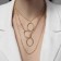 Piece "chain" oval, color gold, 50 cm