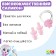 Set for swimming onlytop "unicorn": nose clamp, beryushi, pink color