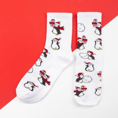 Women's socks New Year KAFTAN "Snowmen" p. 36-40 (23-25 ​​cm)