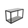 Hinged shelf 600, 600x250x360, black muar/Metropolitan Gray