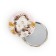 Pocket mirror "snake in flowers", diam. 7 cm