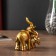 Polystone souvenir "Elephant with an elephant mosaic on the Popon" MIX 12x12x4 cm