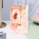 Postcard "Beloved daughter!" Glitter, Congrev, swing, 12.5 x 19.4 cm