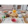 Porcelain shares “Cosmos”, 370 ml, d = 13.1 cm, red color red