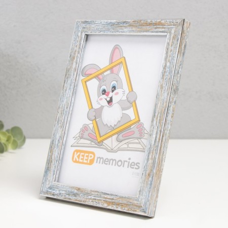 Photo frame Plastic "Watercolor" 10x15 cm, frosty silver-1