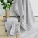 Set of towels, size 50x90 cm - 2 pcs, 70x140 cm - 2 pcs, color is cold gray