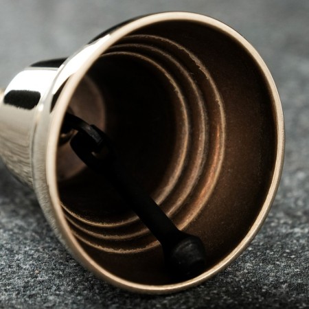 Valdai bell No. 4, polished, with a metal pen, D - 5 cm-3