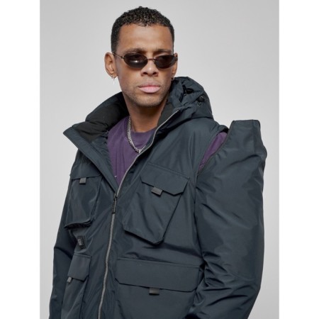 Luy jacket transformer male winter, size 52, dark blue color-21