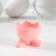 Silicone stand for the eggs of the share "Legs", 5 × 4 cm, pink color