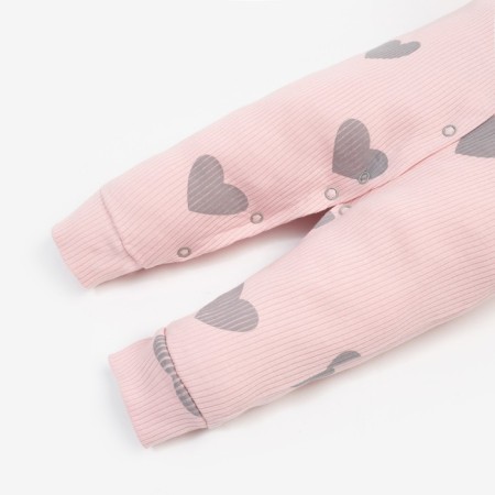 Combineson crumb I “hearts”, height 80-86 cm, pink color-4