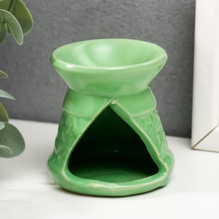 Aroma lamp ceramics "Elephants go to a watering water" mix 6.8x6x6 cm-3