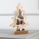 LED figure "Christmas tree" 15.5 × 23 × 5 cm, wood, batteries AAAX2 (not in the kit), glow warm white
