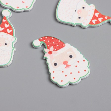 Decor for creativity Tree "Grandfather Frost" set 10 pcs 2.8x1.9 cm-1