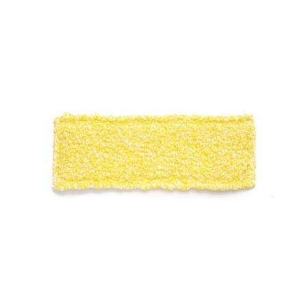 Nozzle for mop, flat microfiber, yellow/white color, 40 cm, set with a holder-3