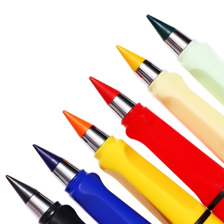 Pencil set, 6 colors, eternal, rubber decor, calligrata-7