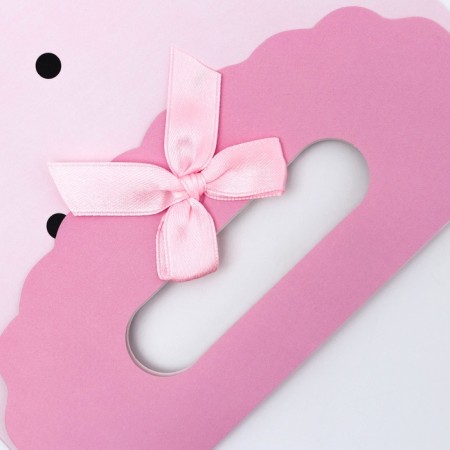 Gift box-package, packaging with a cut pen, "pink peas", 19 x 9 x 27 cm-2