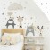 Sticker Plastic Interior color "animals and stars" 40x60 cm