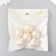 Beads for creativity plastic "Pearls White" d = 2.2 cm set 6 pcs