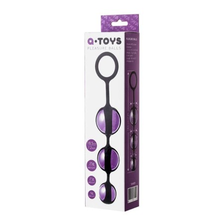 Toyfa A-Toys vaginal balls, abs plastic, purple color, d = 3.5 cm-2