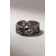 The ring "yin-yang", the color is black silver, dimensionless