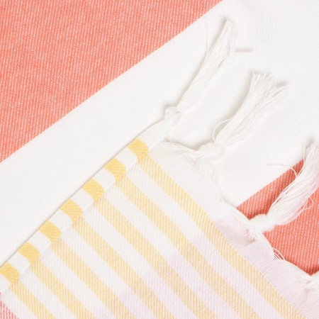 Toward beach pies, col. Orange, 100*180 cm, 100% cotton, 180g/m2-3