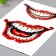 Tattoo on the body color "Joker smile" 15x10.5 cm