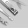 Manicure set "Metallic", 8 items, in case, pink color